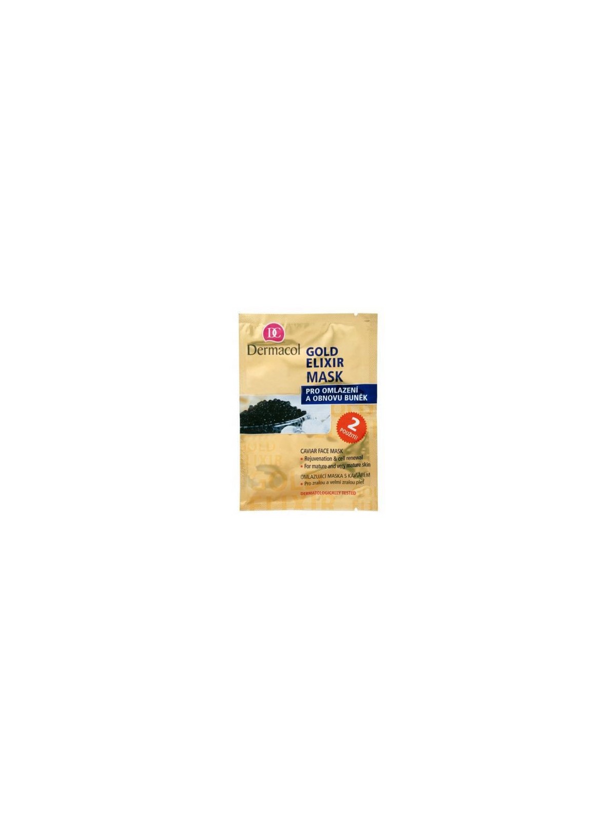 Maschera viso al caviale Dermacol Gold Elixir