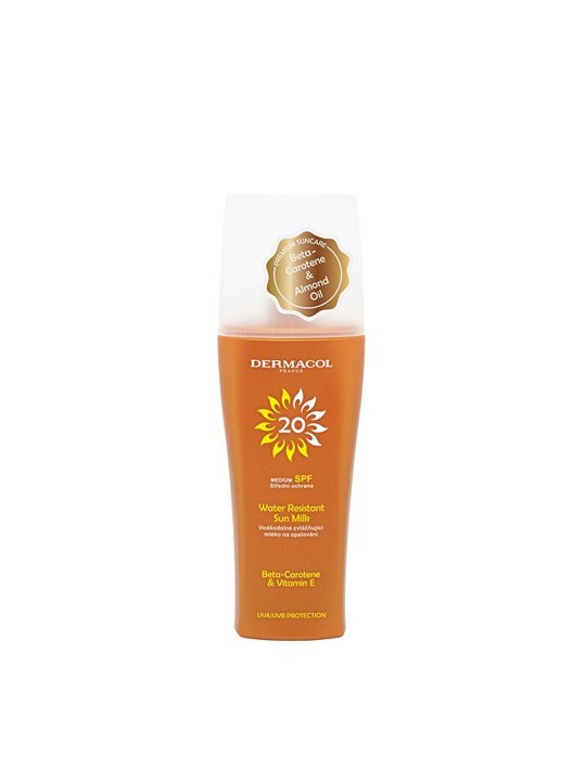 Dermacol Sun Water Resistente Latte Spray SPF 20 Lozione abbronzante con spray donna 200ml