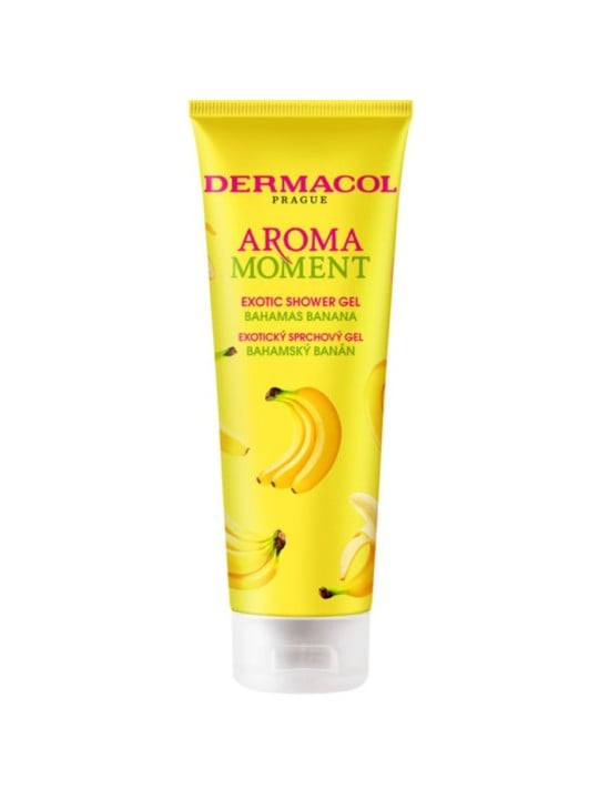 Gel doccia esotico Bahamas Banana Aroma Moment donna 250ml