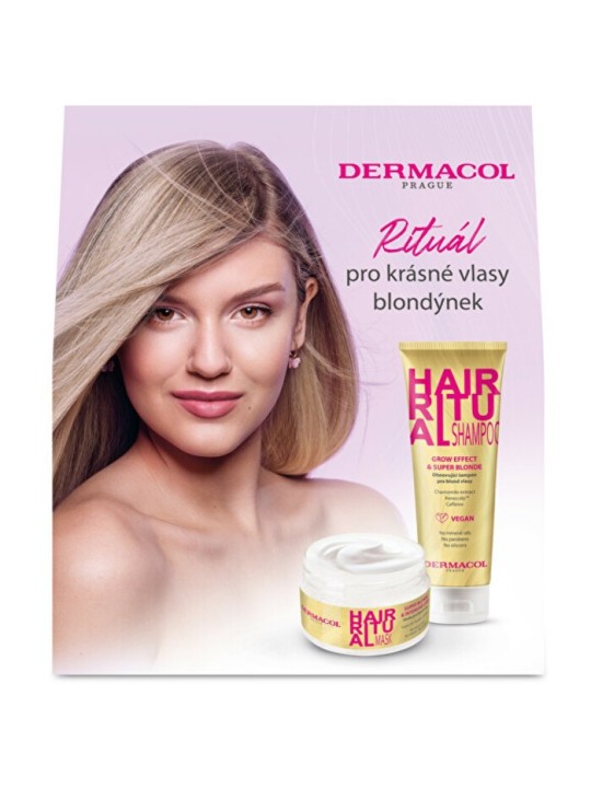 Dermacol Hair Ritual Set Biondo Set Regalo per la Cura dei Capelli Biondi Donna