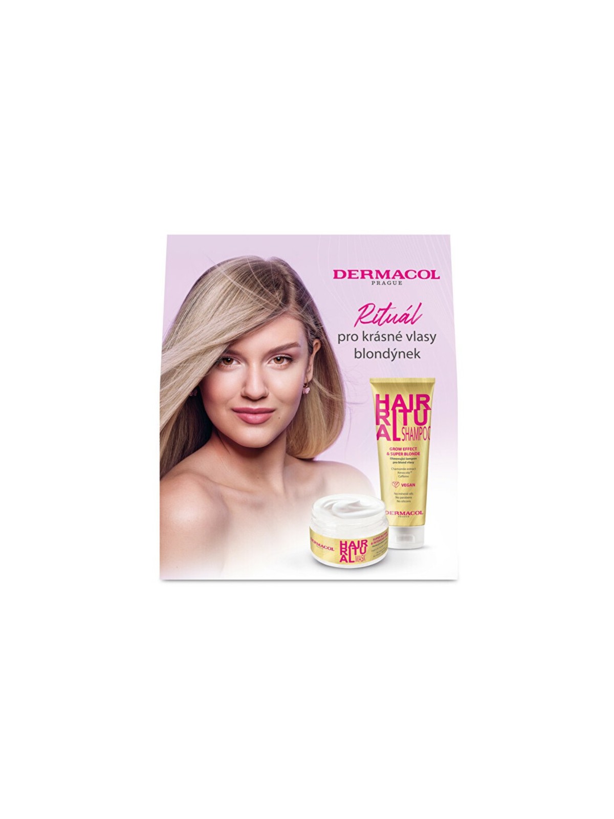 Dermacol Hair Ritual Set Biondo Set Regalo per la Cura dei Capelli Biondi Donna