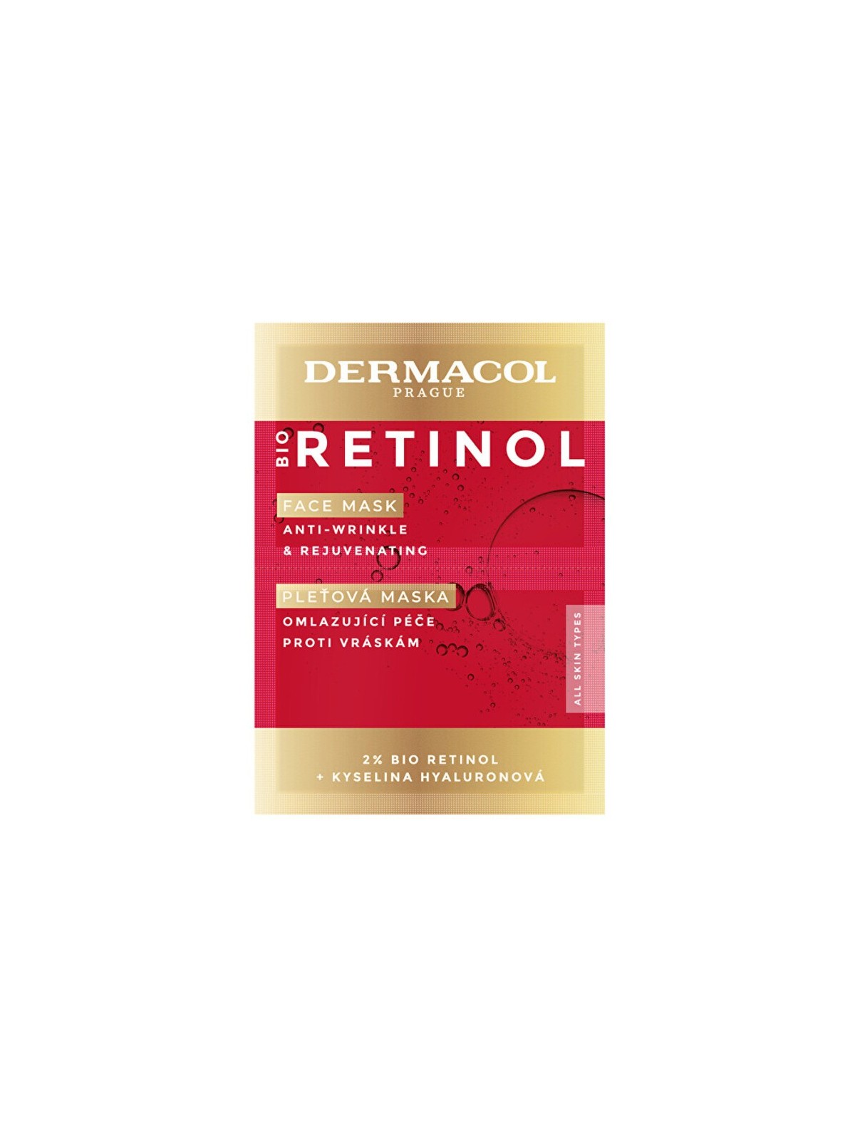 Maschera viso al bioretinolo 2 x 8 ml donna 8ml