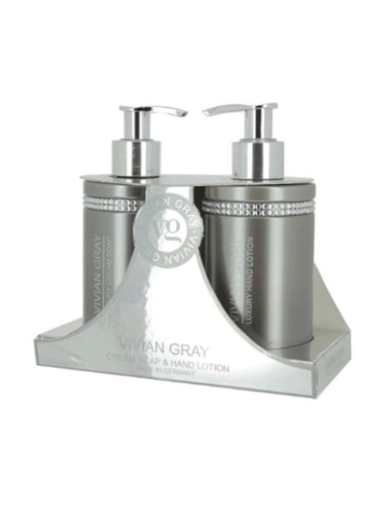 Vivian Gray Cristalli Grigi VIII Set Cosmetico per la Cura