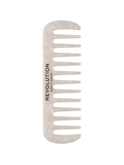Pettine a denti larghi riccio naturale bianco capelli ricci e spessi donna