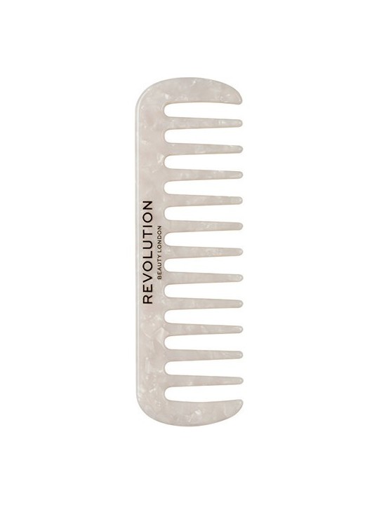 Pettine a denti larghi riccio naturale bianco capelli ricci e spessi donna