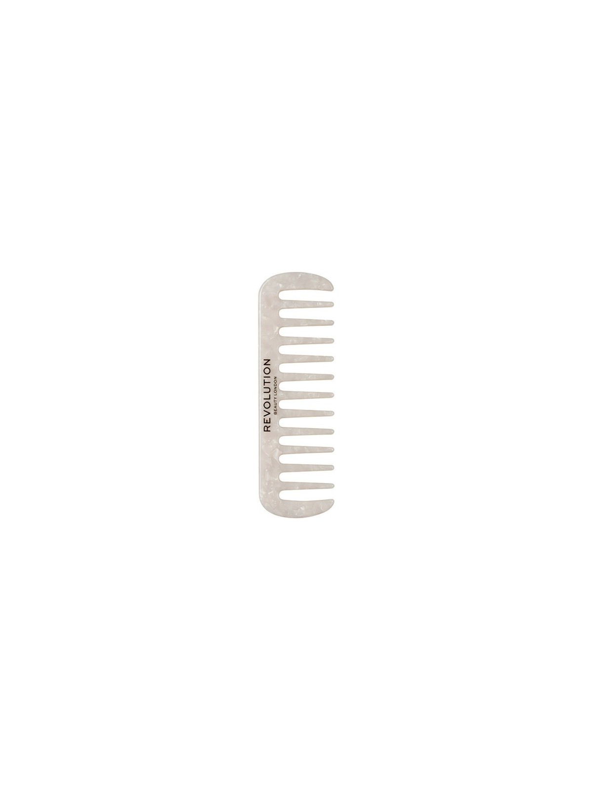 Pettine a denti larghi riccio naturale bianco capelli ricci e spessi donna