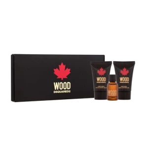Dsquared2 Wood pour Home Mini set eau de toilette 5 ml gel doccia 25 ml e balsamo dopobarba 25 ml uomo 5ml