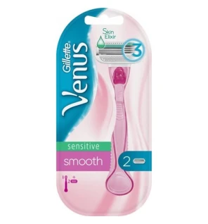 Gillette Venus Sensitive Smooth Women's Razor  2 Heads