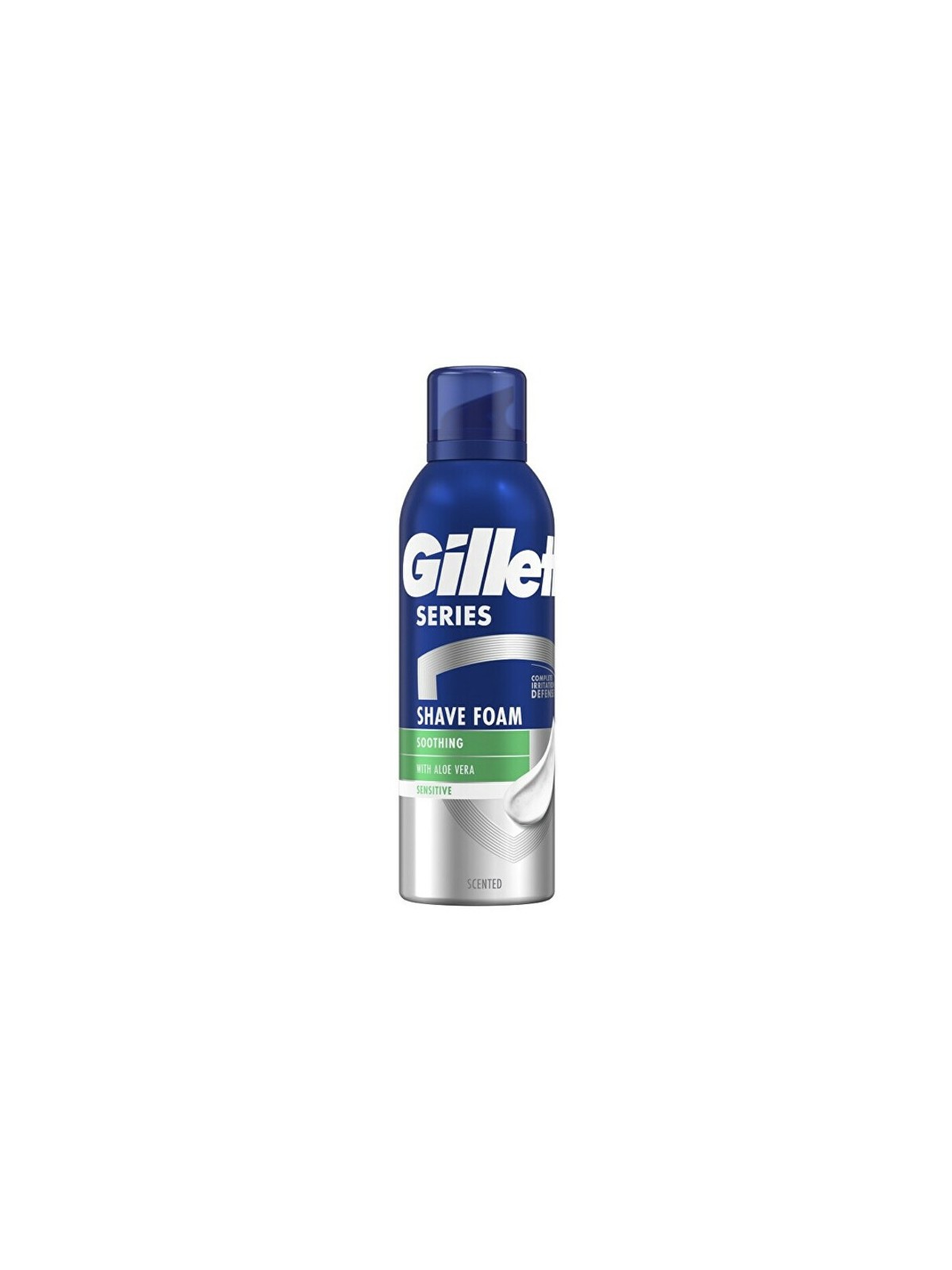 Gillette Schiuma da barba lenitiva allaloe vera della serie Sensitive uomo 200ml