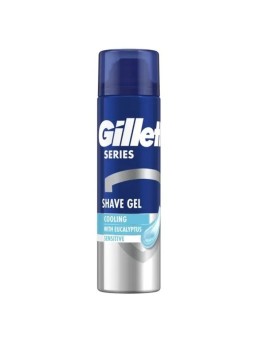 Gel da barba rinfrescante all'eucalipto Gillette Serie Sensitive uomo