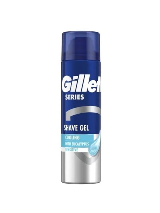 Gel da barba rinfrescante all'eucalipto Gillette Serie Sensitive uomo