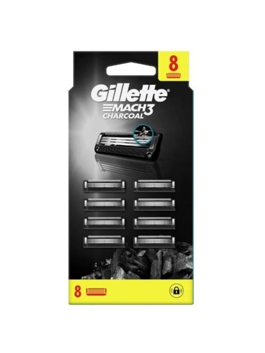 Gillette Mach3 Charcoal Uomo 8.0pz - Rasatura Perfetta