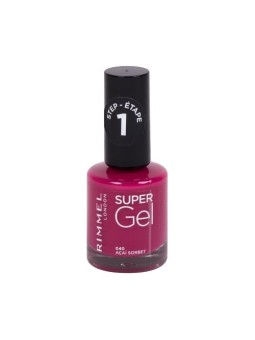 Rimmel Super Gel STEP1 Smalto semipermanente 12 ml donna 028 Purple Haze