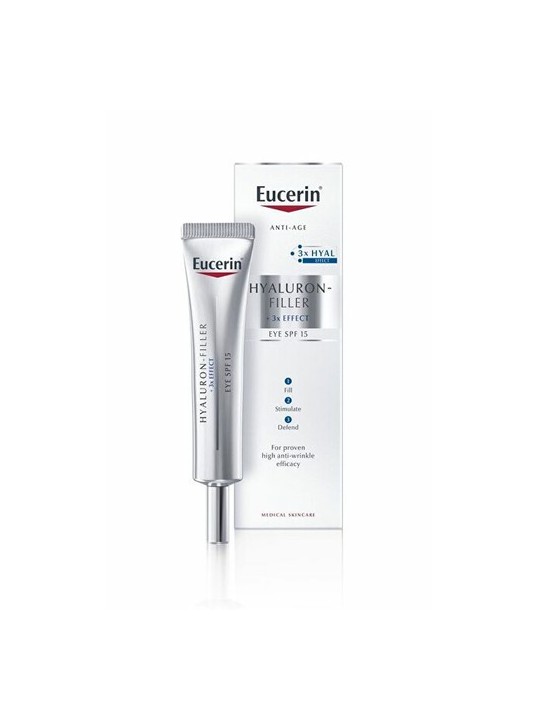 Eucerin Hyaluron-Filler 3x Eye Contour Cream SPF15 donna 15ml