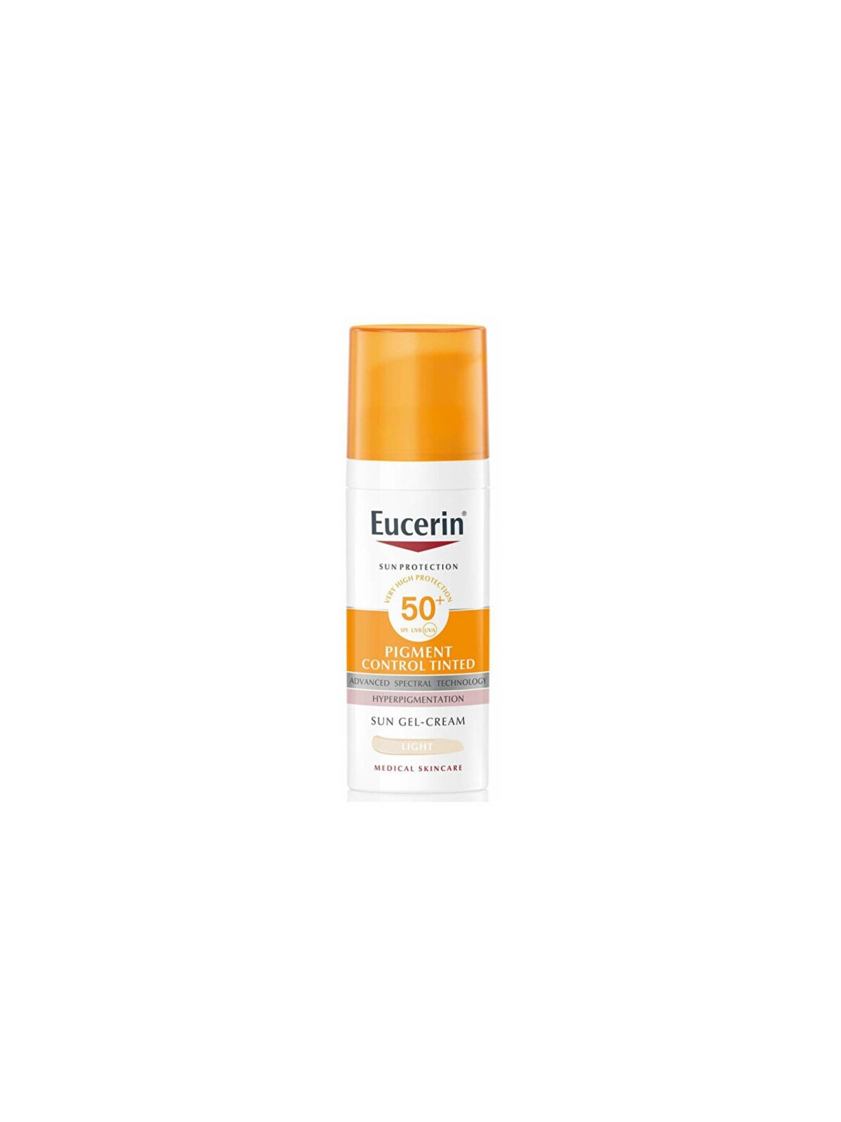 Eucerin Pigment Control CremaGel Solare Colorato SPF 50 50 ml donna Medium