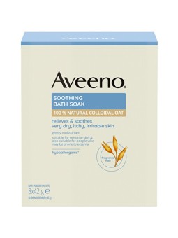 Aveeno Bagno lenitivo Soak 8 x 42 g Bagno lenitivo allavena donna 420g