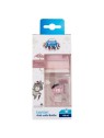 Bottiglia anti-colica rosa Canpol Babies Bonjour Paris Easy Start 120 ml