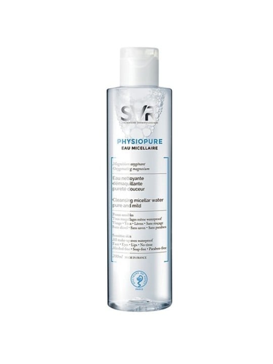 Svr Laboratoire Dermatologique PHYSIOPURE eau micellaire 200ml: pelle purificata e fresca