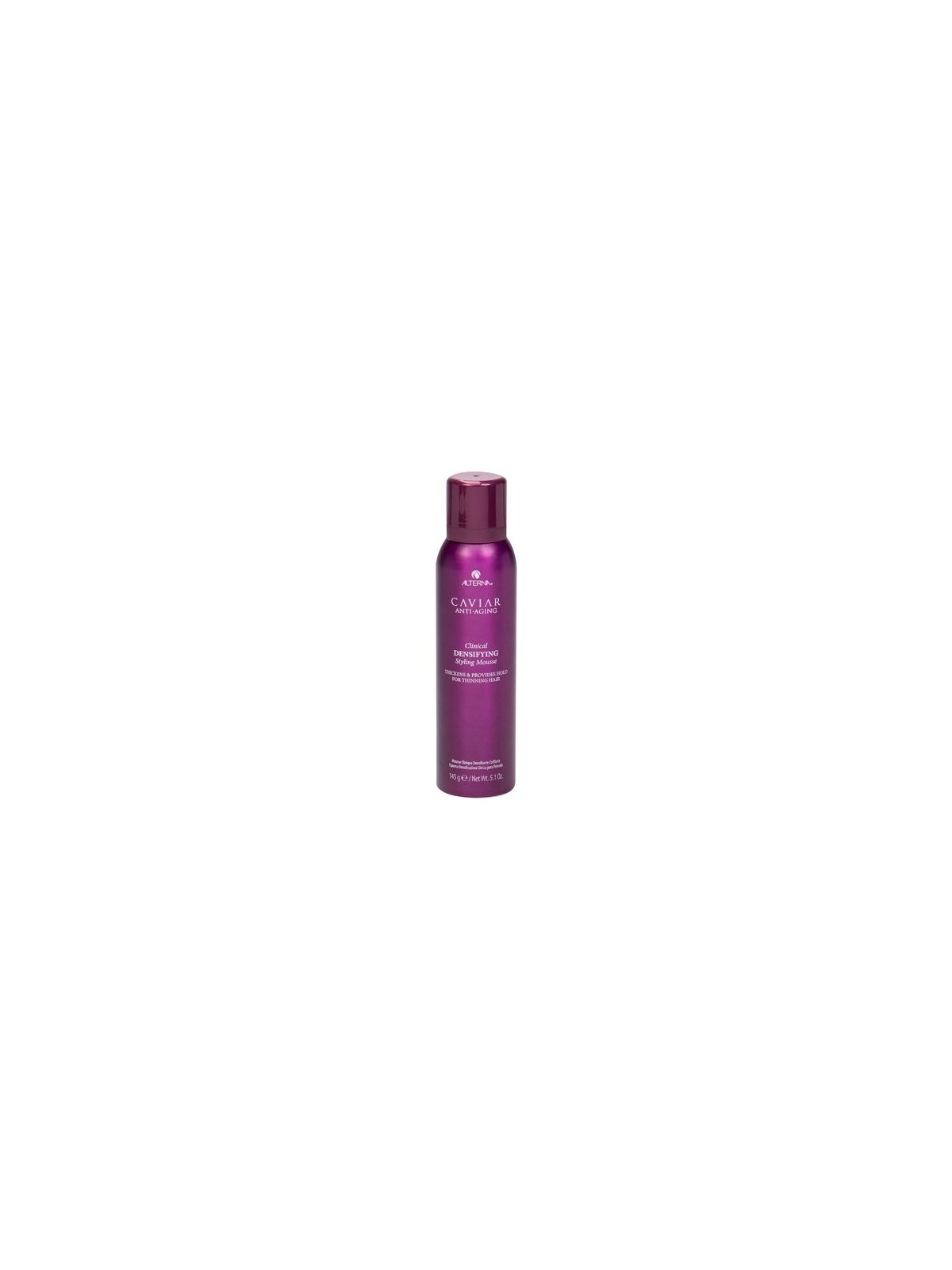 Alterna Caviar AntiAging Mousse di Styling per Capelli con Estratto di Caviale Densificante Clinico Tenuta Leggera Addensante Al