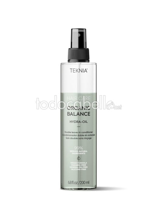LAKME Teknia Organic Balance Hydra Oil olio per capelli biologico bifase 200ml
