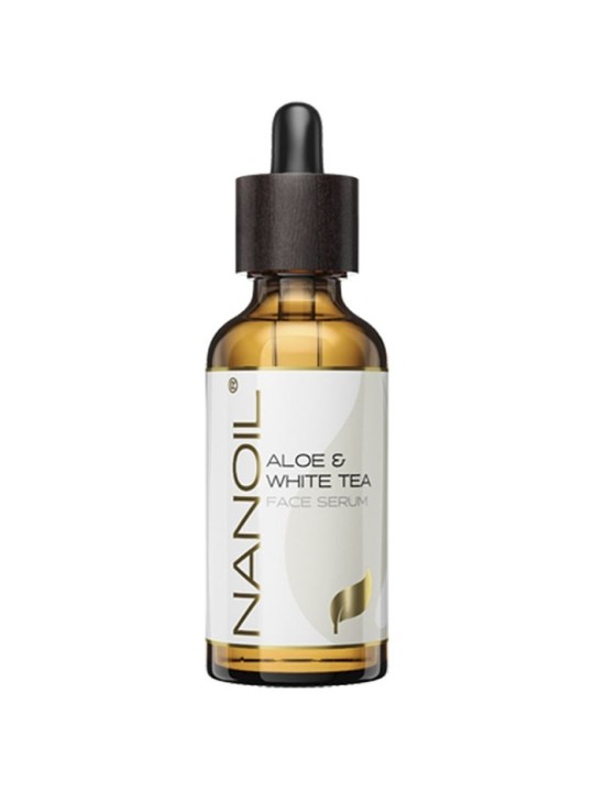 Nanoil Siero viso Aloe T Bianco Siero per la pelle con aloe e t bianco donna 50ml