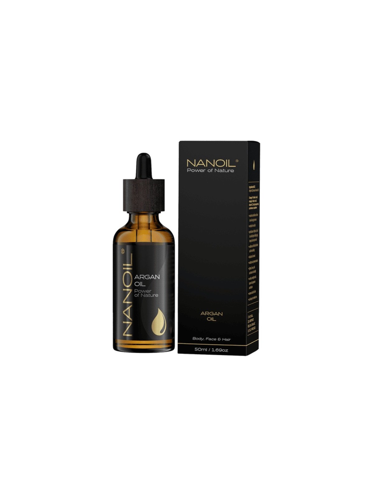 Nanoil Olio di Argan per capelli e corpo 50ml