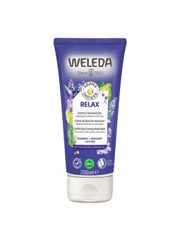 Weleda Aroma Relax Shower Cream unisex 200ml Comforting Creamy Body Wash, Lavender  Bergamot  Vetiver