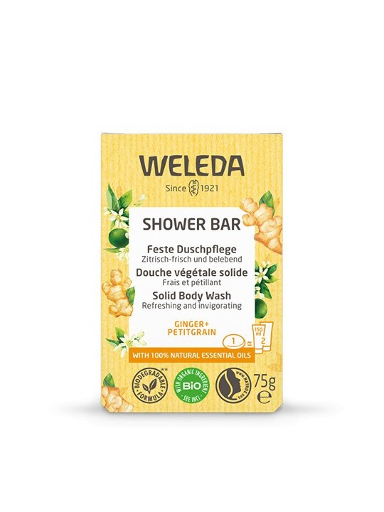 Weleda Shower Bar 75g Ginger  Petitgrain