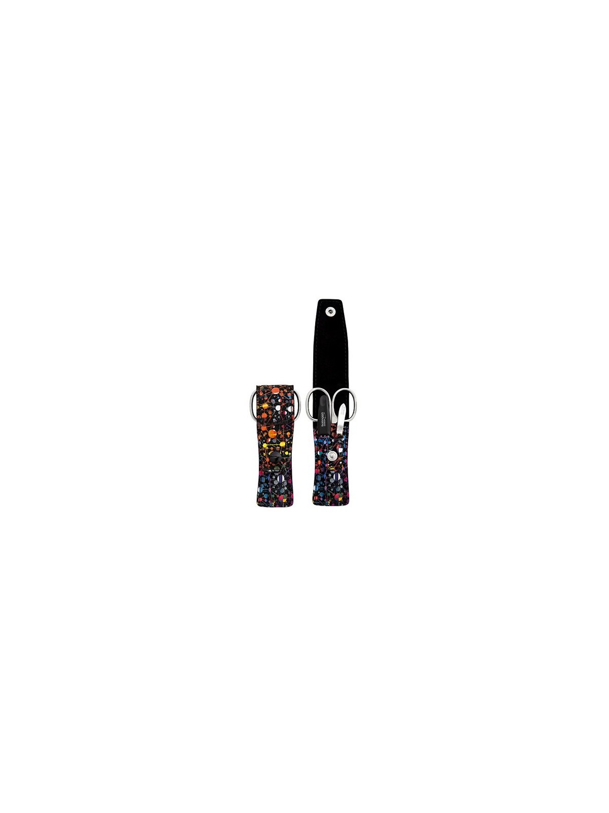 DuKaS PL 872 Set Manicure da Viaggio 3 pezzi nero colorato