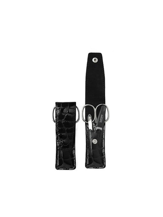PL808 Synthetic Leather Solingen Black travel manicure