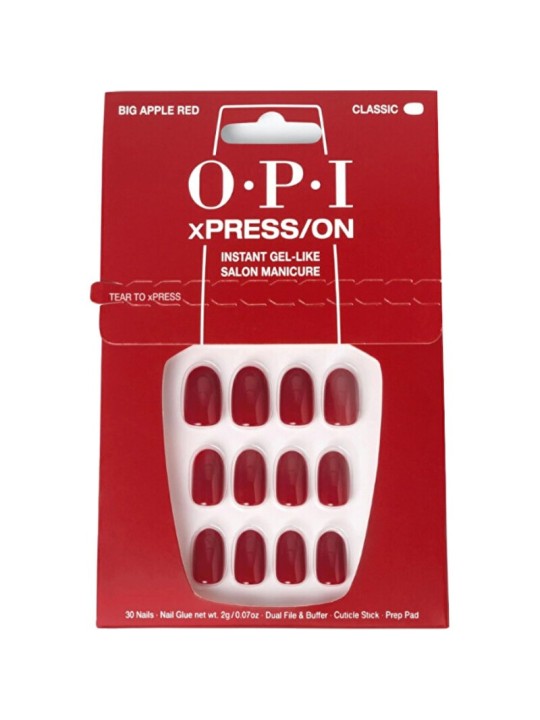 OPI Xpress-On Nail Art 30 unitï¿½ï¿½ Big Apple Red