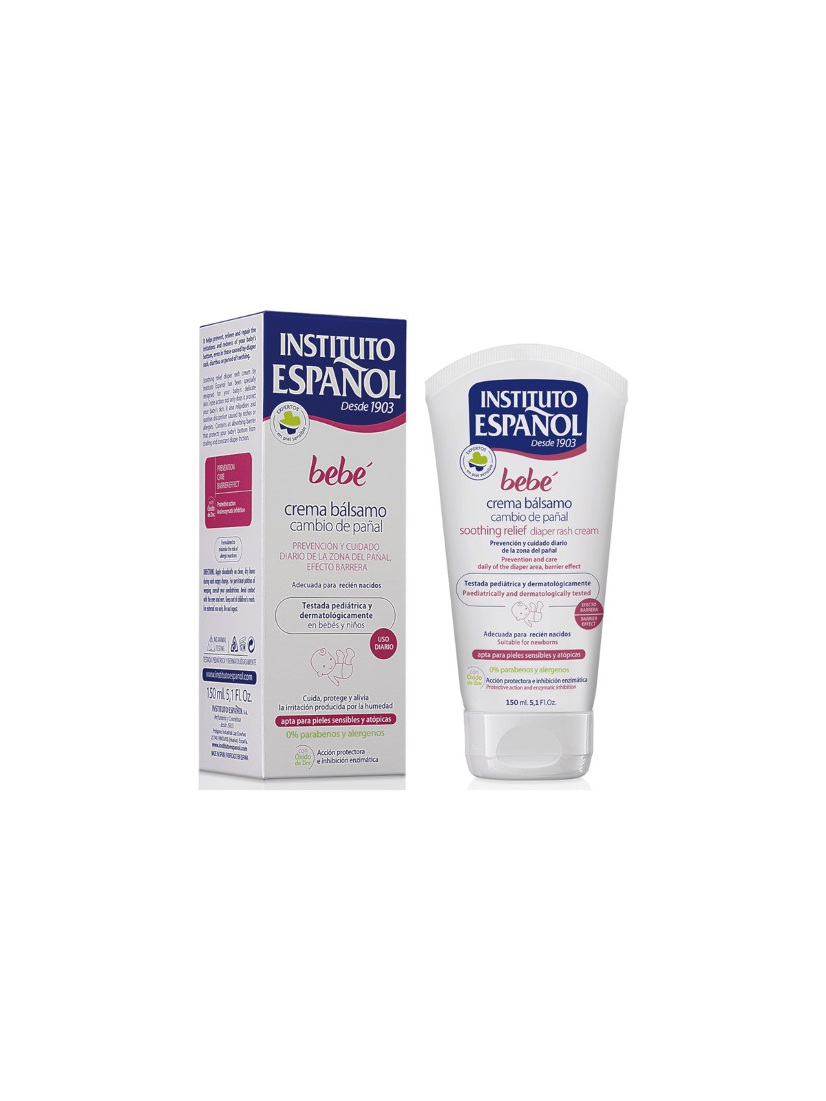 Instituto Espaol Bambino Crema Balsamo per il Cambio del Pannolino 150ml