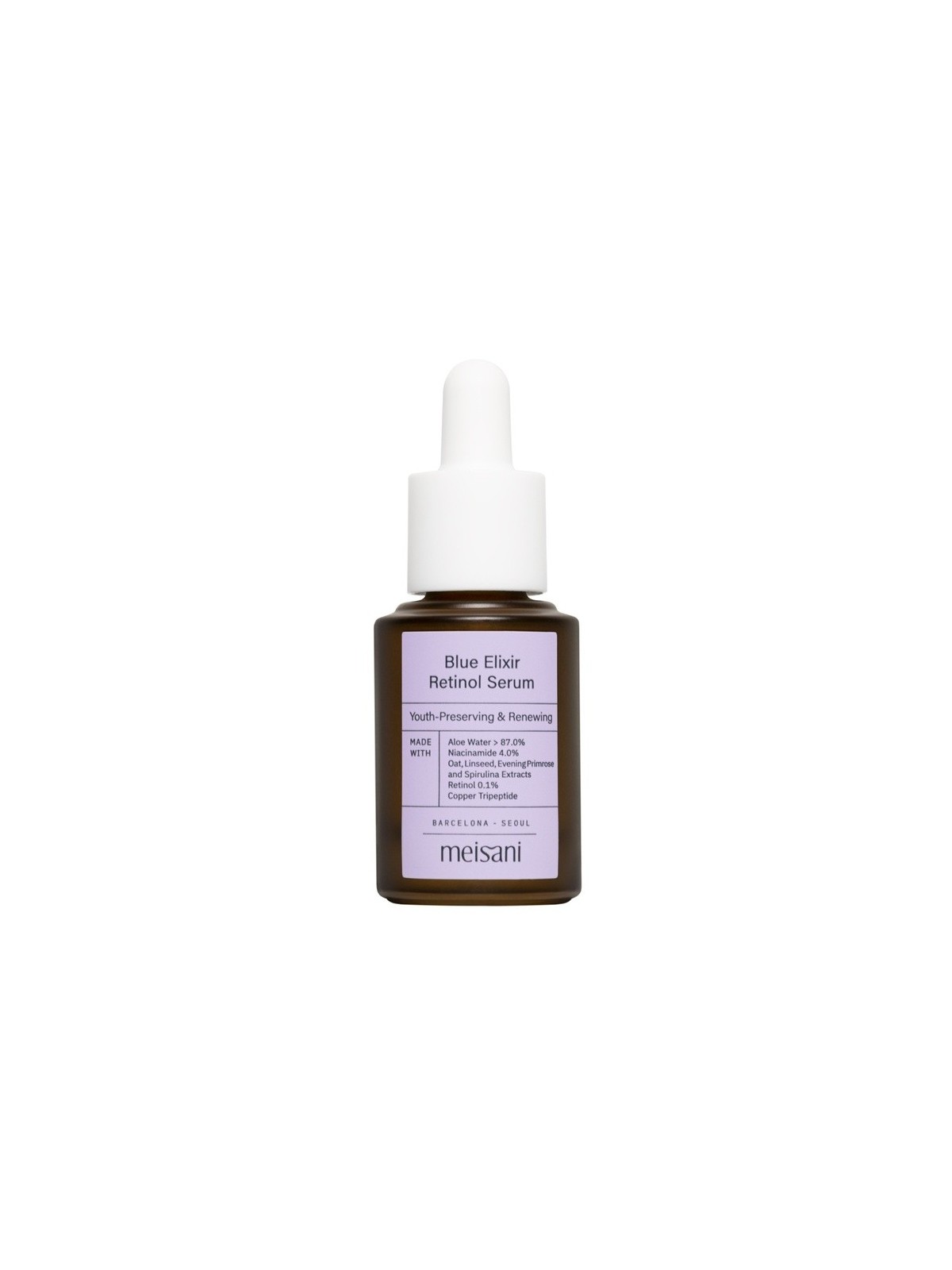 Meisani BLUE ELIXIR siero al retinolo 15ml per donna Meisani www.essenzetotalstyle.com 