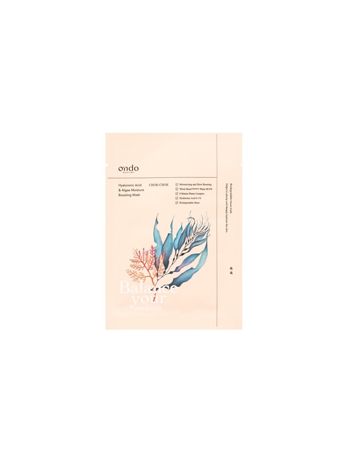 Maschera Idratante Ondo Beauty 36.5 - Hyaluronic & Alga
