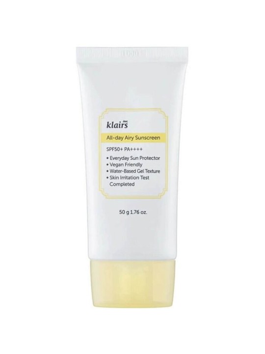 Klairs Crema Solare Aerea per Tutto il Giorno SPF50 50 gr Donna
