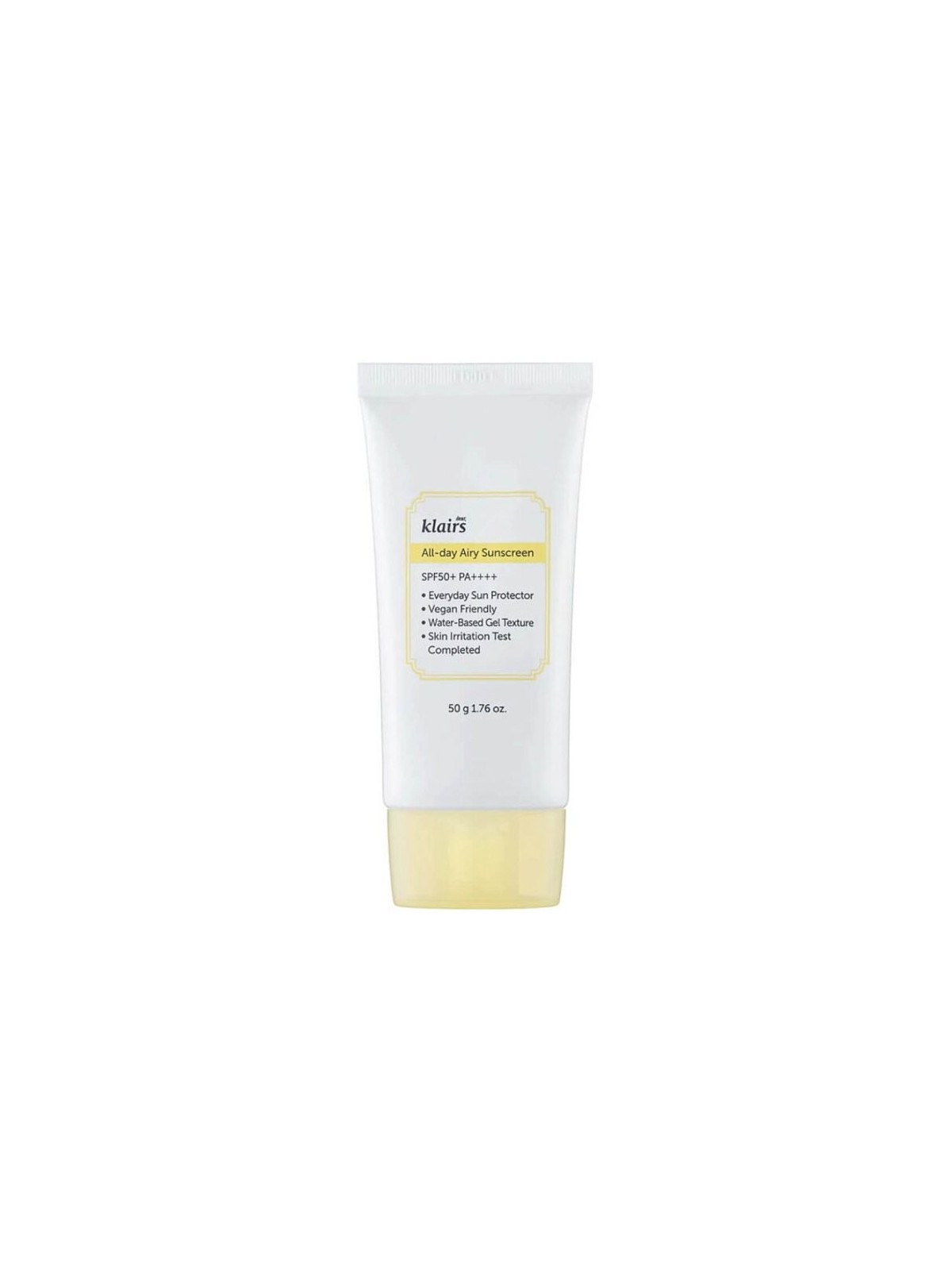 Klairs Crema Solare Aerea per Tutto il Giorno SPF50 50 gr Donna