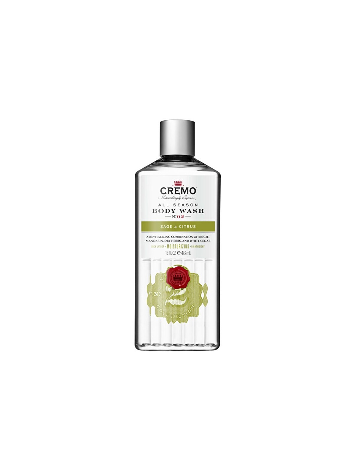 Cremo Sage & Citrus Body Wash - 473ml