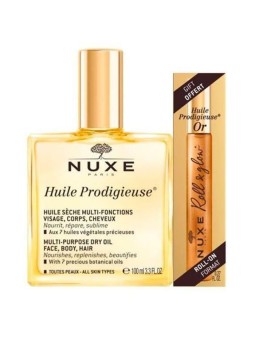 Nuxe Prodigieux Multi-Purpose Dry Oil Set 100ml + Roll-On 8ml Nuxe www.essenzetotalstyle.com 