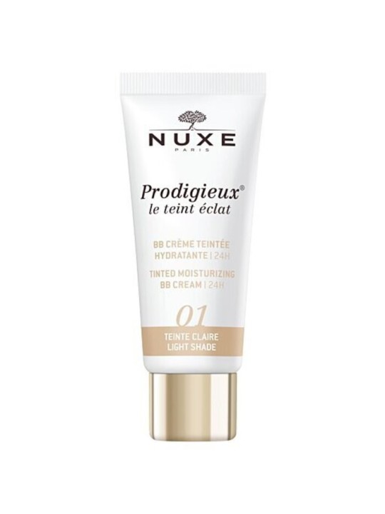 Nuxe Crema BB Illuminante Prodigieux Le Teint Eclat Crema BB Colorata Idratante 24H 30ml - Tonalità: 1 Light donna Nuxe www.esse