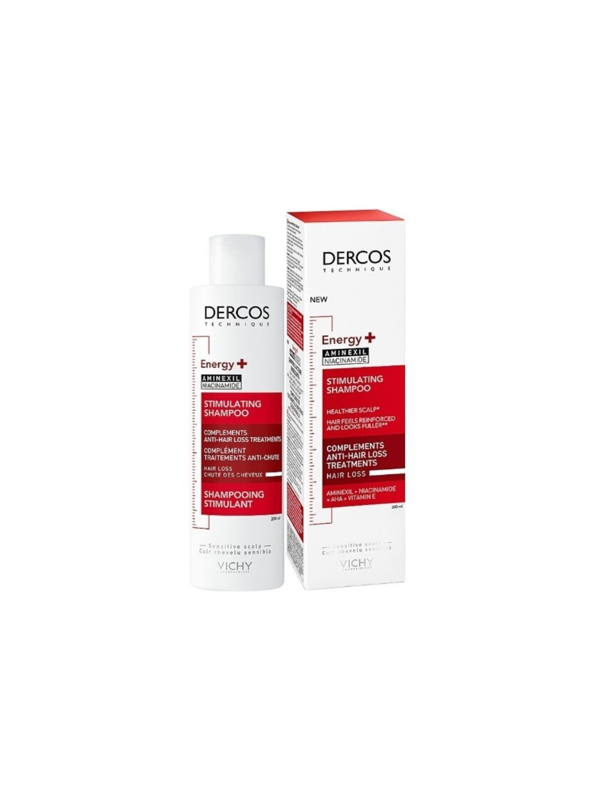 Vichy Energising Shampoo Targets Hairloss 200ml