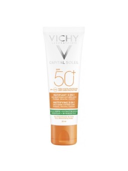 Vichy Capital Soleil Mattifying 3-In-1 SPF50 donna 50ml Daily Shine Control
