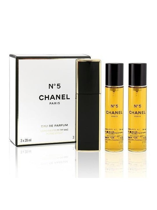 Chanel No 5 Giftset donna 60ml 3x20ml - eau de parfum Spray Refill