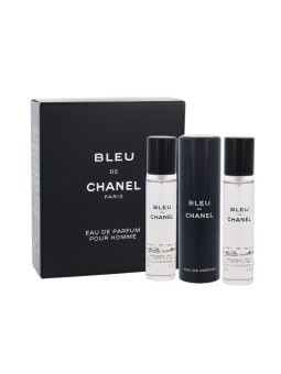 Chanel Bleu De Chanel Pour Homme Giftset uomo 60ml 3x20ml eau de parfum Travel Spray & 2 Refills