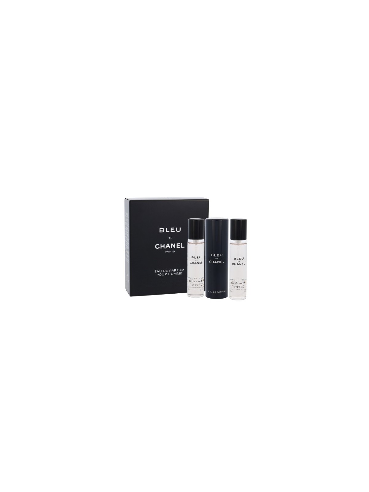 Chanel Bleu De Chanel Pour Homme Giftset uomo 60ml 3x20ml eau de parfum Travel Spray & 2 Refills