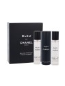 Chanel Bleu De Chanel Pour Homme Giftset uomo 60ml 3x20ml eau de parfum Travel Spray & 2 Refills