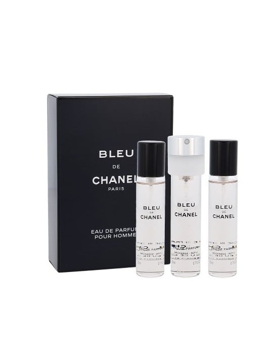 Chanel Bleu De Chanel Pour Homme Giftset uomo 60ml 3x eau de parfum Spray 20ml Refill - Travel Sprays