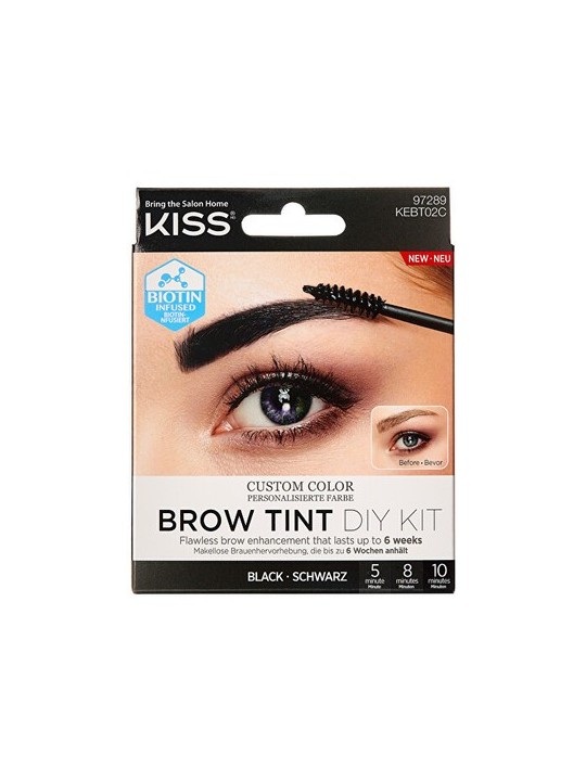 Kiss My Face Brow Tint Diy Kit Set sopracciglia 20 ml donna Brown