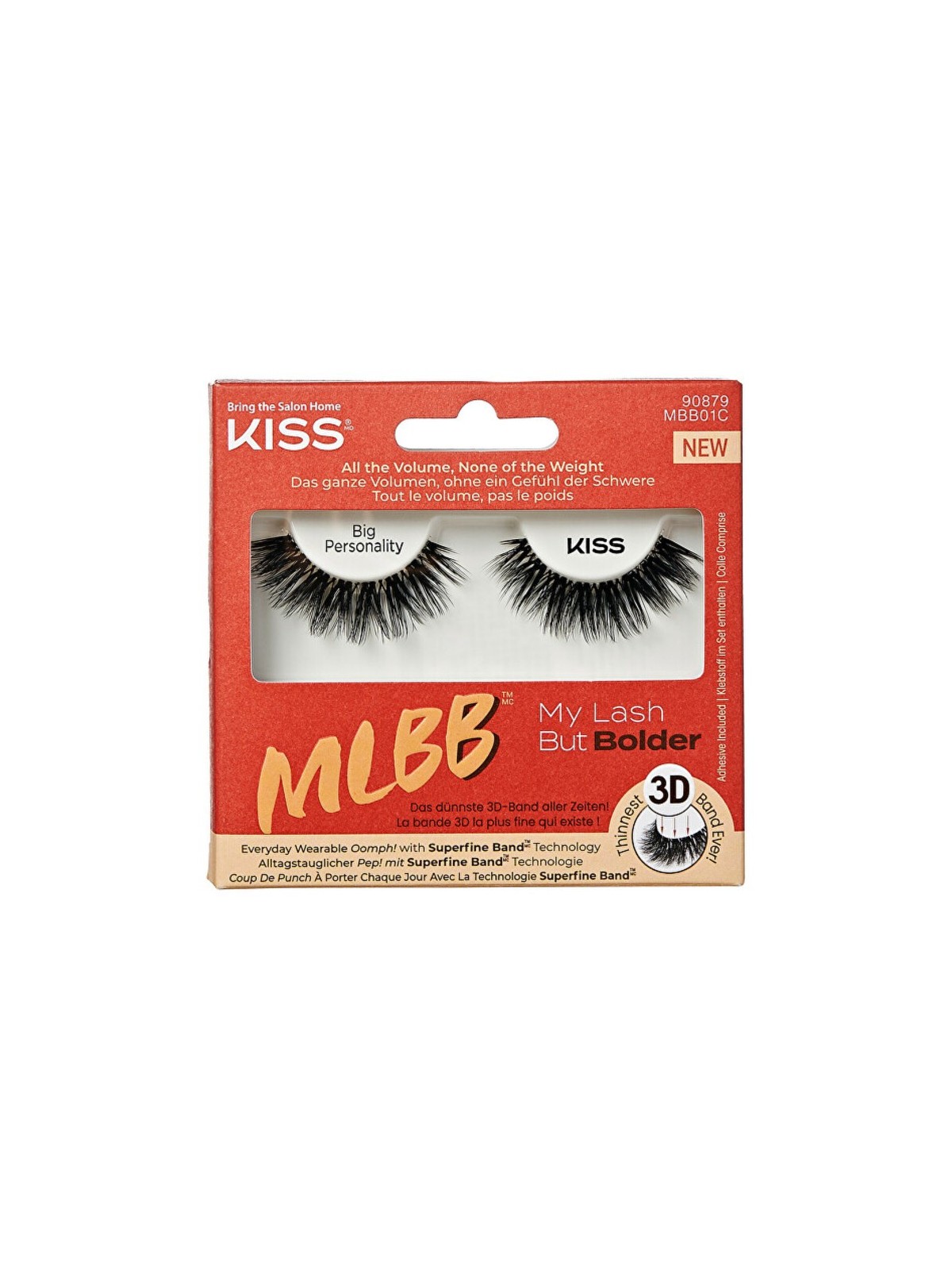 Ciglia artificiali Kiss My Face MLB Bolder Lash Slim Thicc