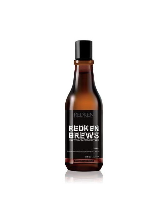 Redken Brews 3 in 1 Shampoo Balsam and Shower Gel 300ml