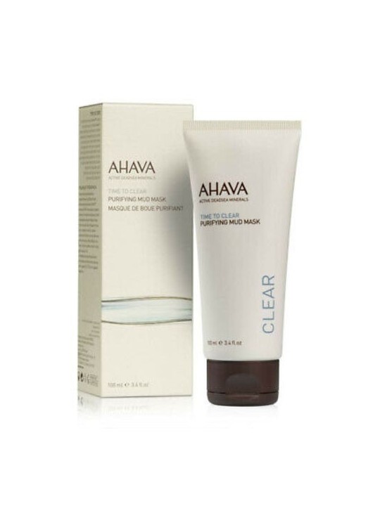 Ahava Time to Clear Purifying Mud Mask 100ml for Women